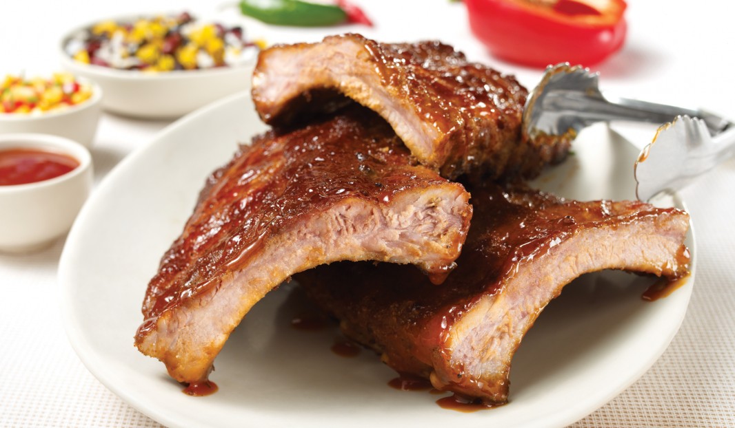 Southwest-style grilled pork baby back ribs 