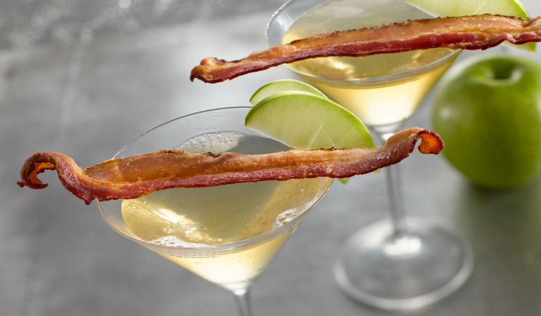 Martini aux pommes et bacon 
