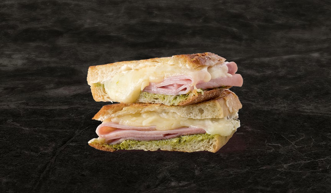 Mozza-Ham Grilled Cheese