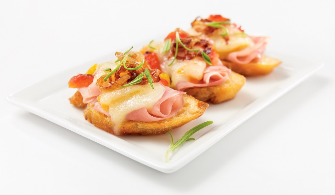 Mini-Croques with Slowly Cooked Ham
