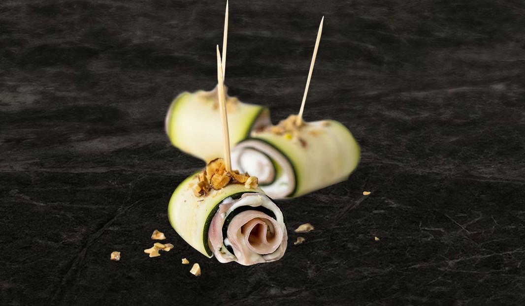 Roulade courgette, jambon et ricotta