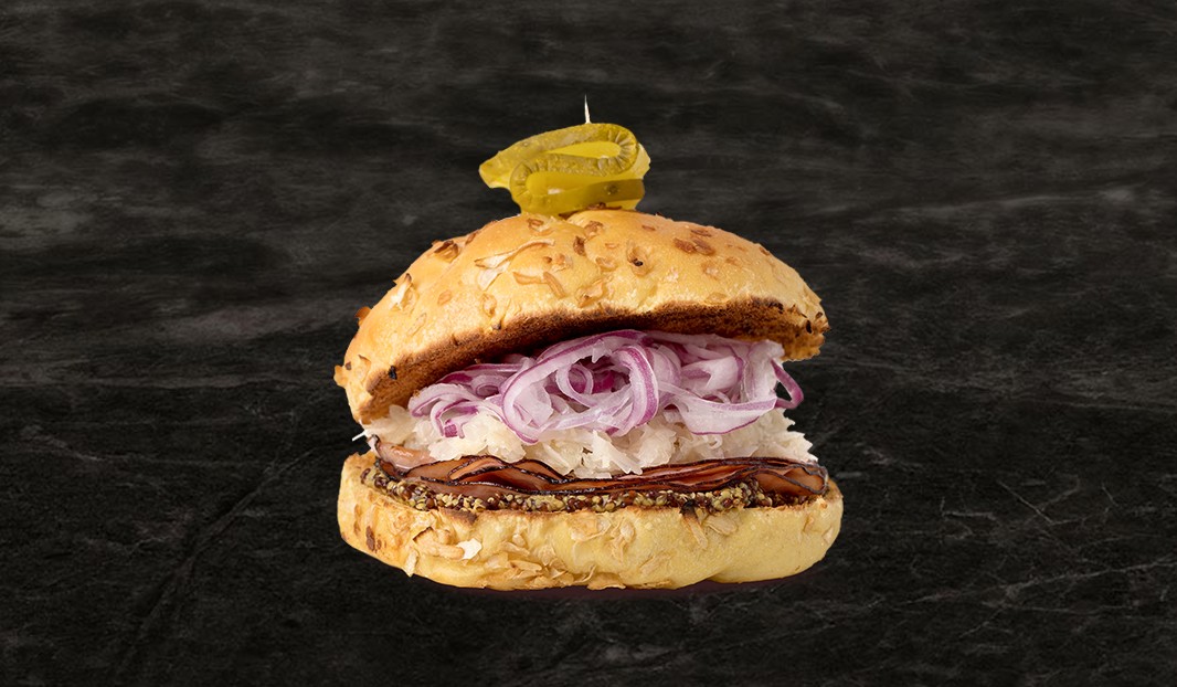 Hot Ham & Sauerkraut Sandwich