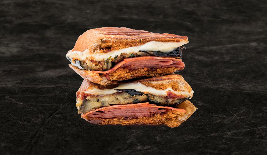 Deli Panini with Melted Eggplant