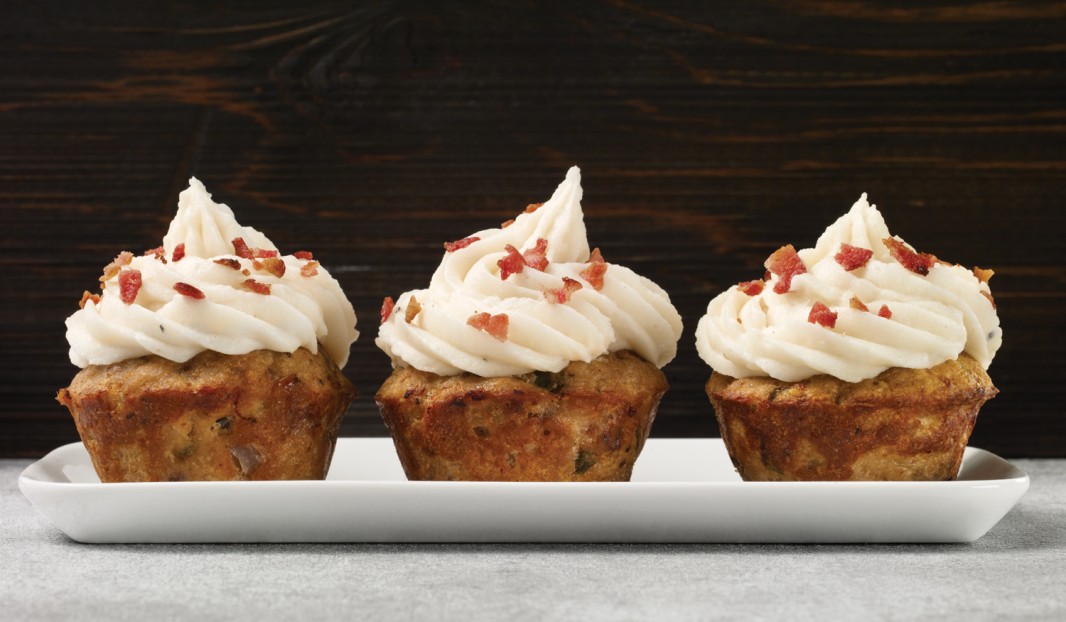 Mini meat loaf cupcakes