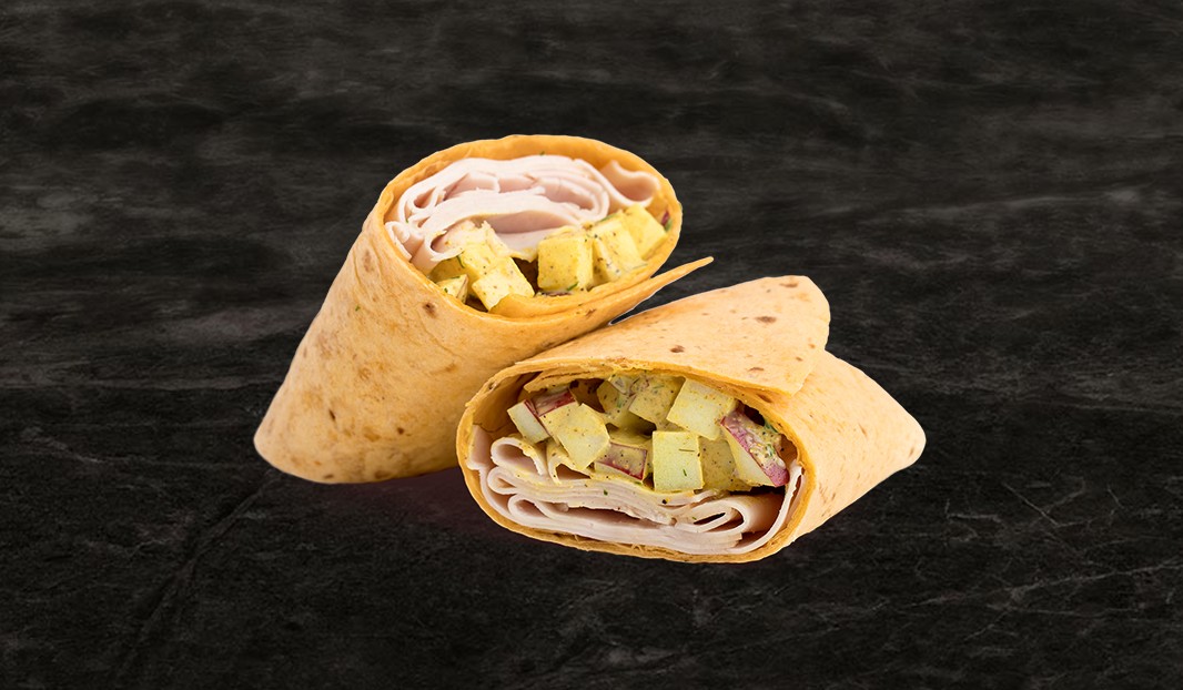 Apple Curry Chicken Wrap