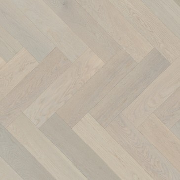 White White Oak Hardwood flooring / Ada Mirage Herringbone