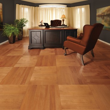 Orange Maple Hardwood flooring / Nevada Mirage Herringbone