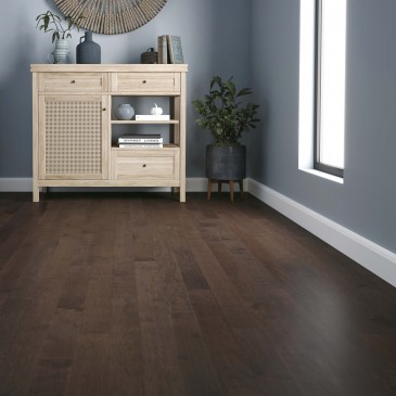 Brown Maple Hardwood flooring / Platinum Mirage Elemental
